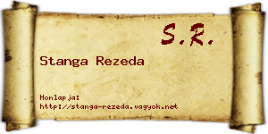 Stanga Rezeda névjegykártya